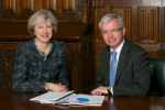 Prime Minster Theresa May with Mark Menzies MP