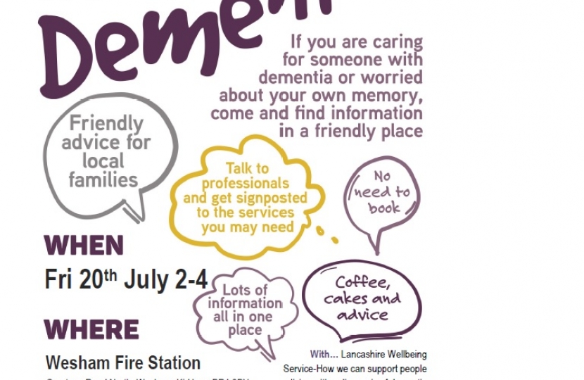 Wesham Fylde Coast Dementia Hub event