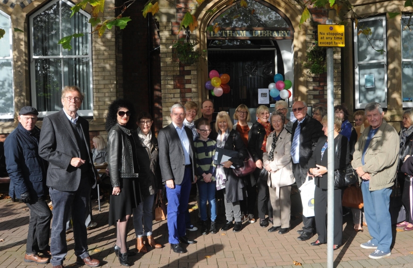 Fylde MP Mark Menzies with the Friends of Lytham Library and Institute