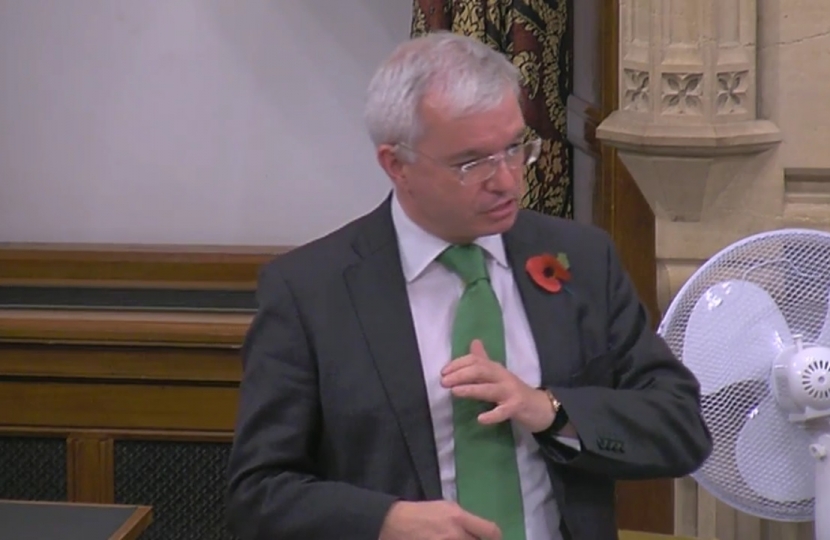 Mark Menzies MP during his debate on shale gas planning regulations