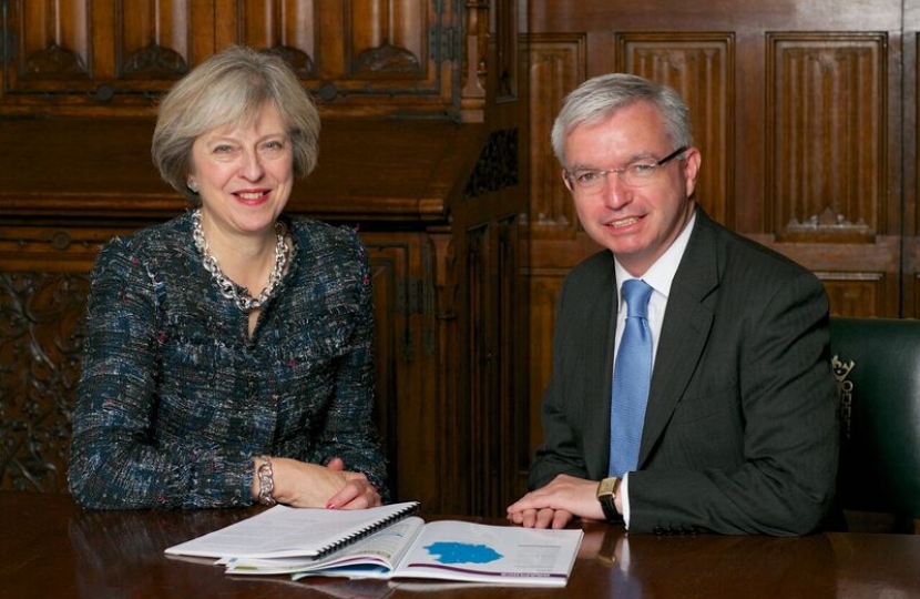 Prime Minster Theresa May with Mark Menzies MP