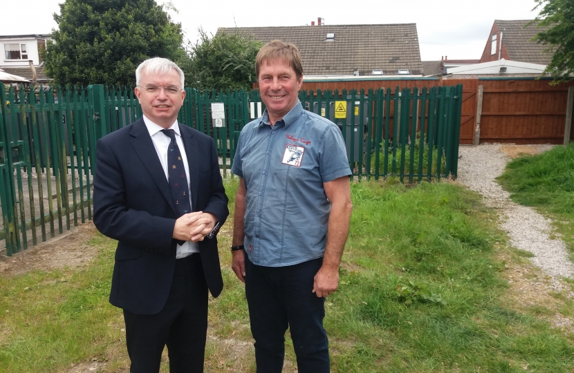 Mark Menzies MP with Cllr Tommy Threlfall in Freckleton