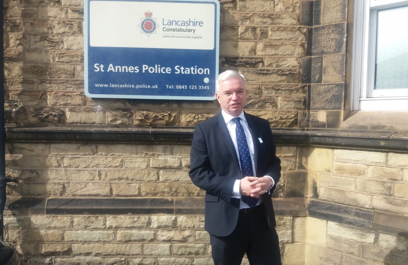 Mark Menzies at St Annes Police Station