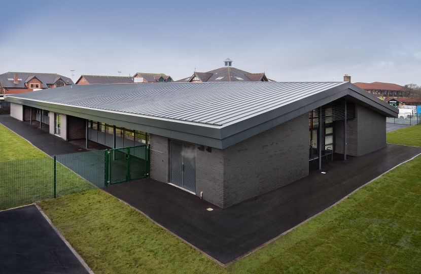 The new technology block at Lytham St Annes High School