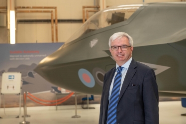 Mark Menzies with Tempest at BAE Systems